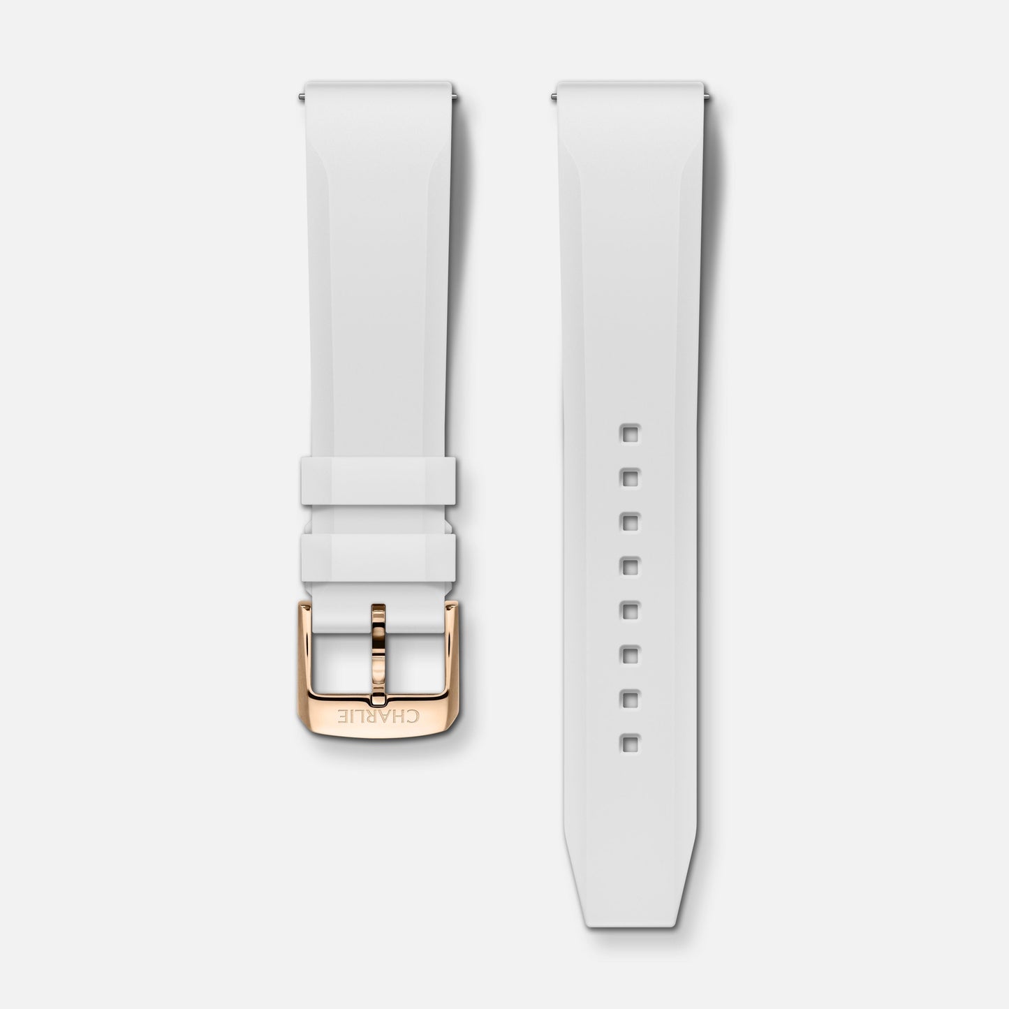 Bracelet caoutchouc blanc HNBR 20mm