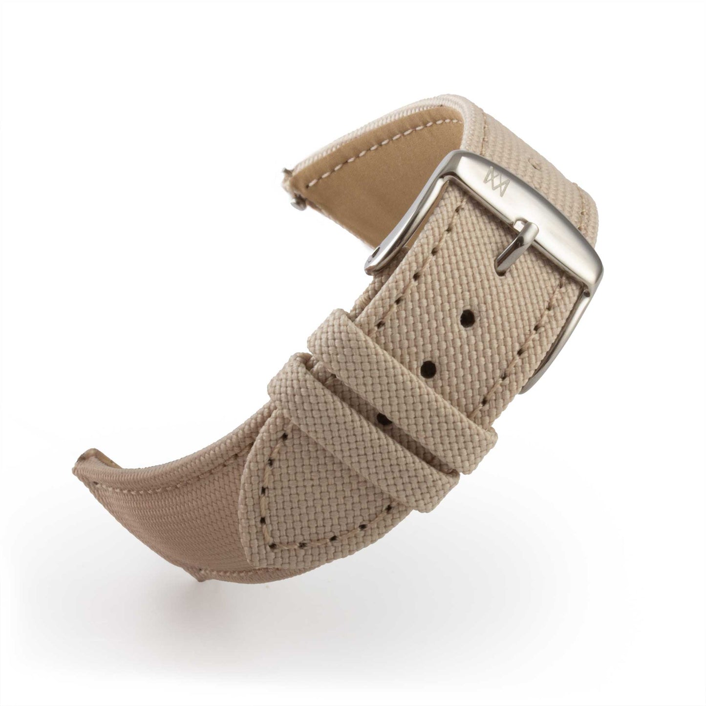 Avel & Men - Bracelet-montre "Port Louis" en toile Seaqual (noir, beige, bleu, kaki, rouge...)