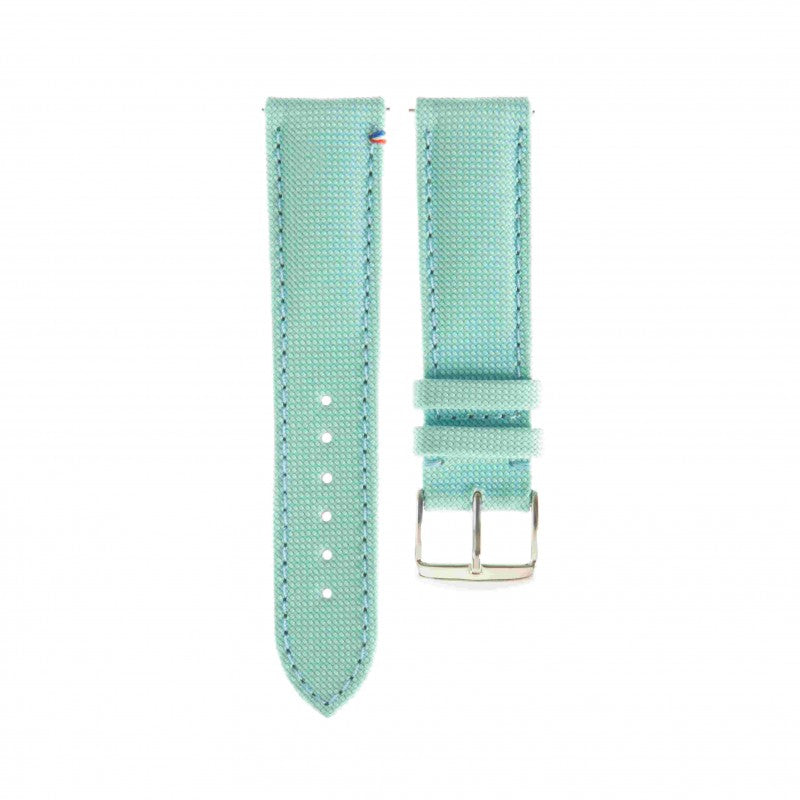 Avel & Men - Bracelet-montre "Port Louis" en toile Seaqual (noir, beige, bleu, kaki, rouge...)