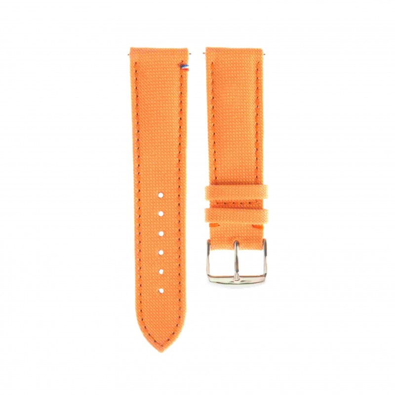 Avel & Men - Bracelet-montre "Port Louis" en toile Seaqual (noir, beige, bleu, kaki, rouge...)