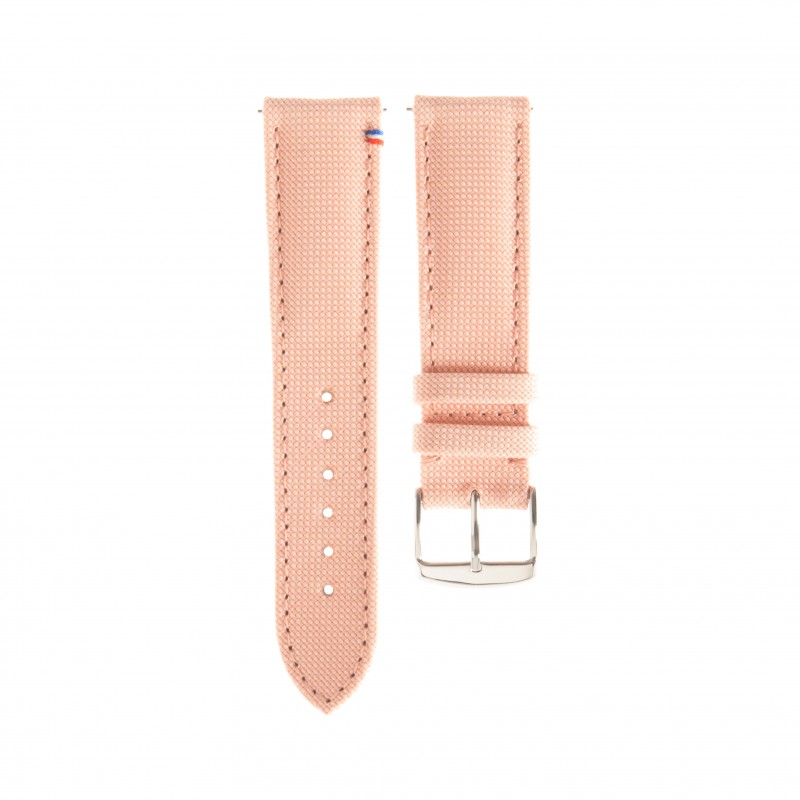 Avel & Men - Bracelet-montre "Port Louis" en toile Seaqual (noir, beige, bleu, kaki, rouge...)