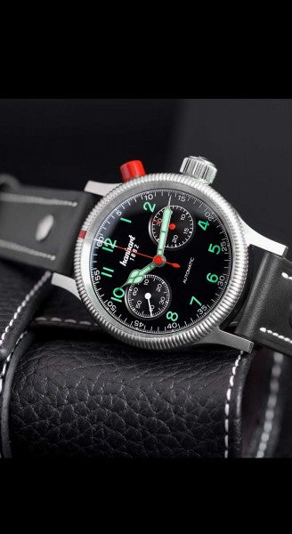 Montre Hanhart 1882 - Pioneer Mk I Black