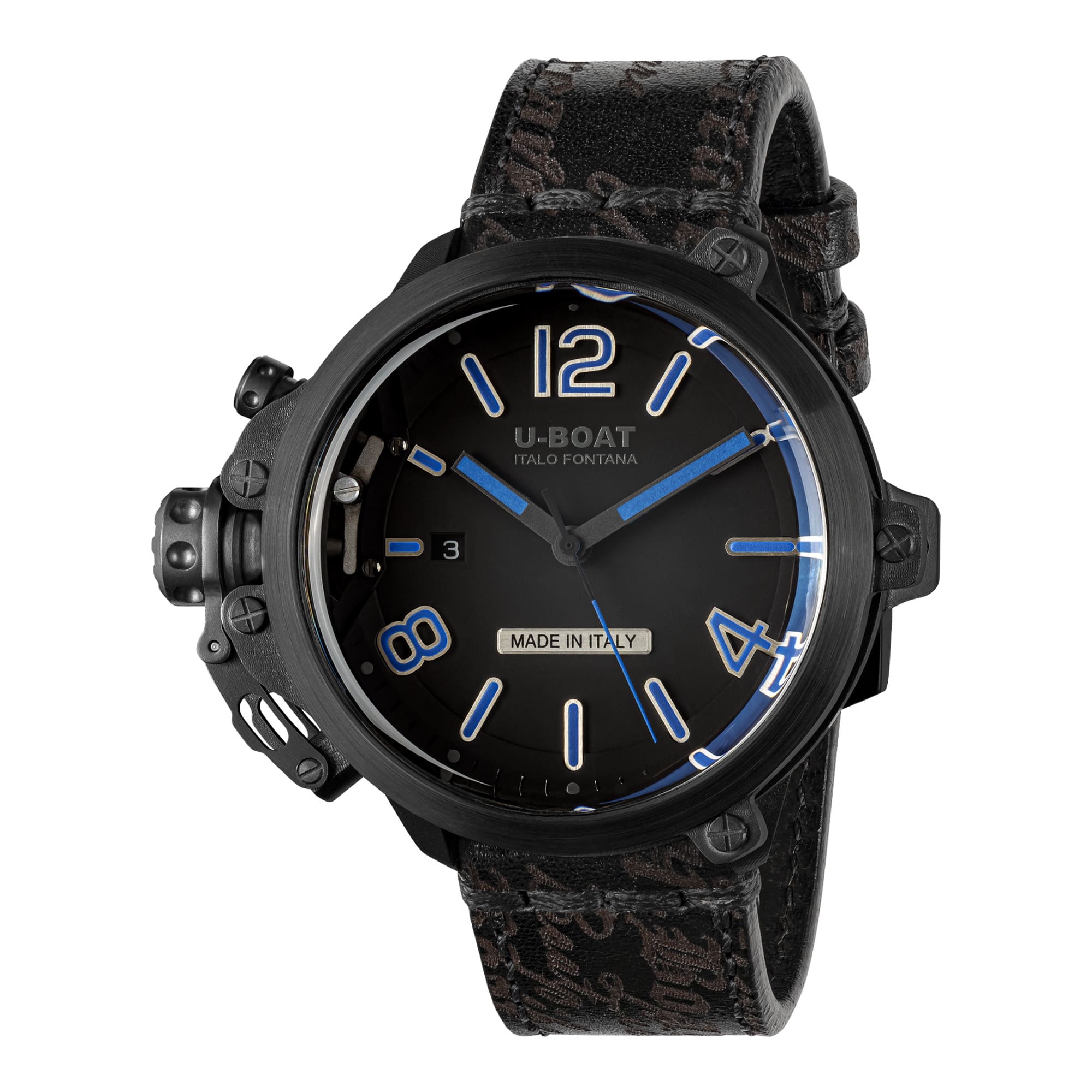 U-BOAT Capsule PVD BK BL - 50mm - Automatique - 8806