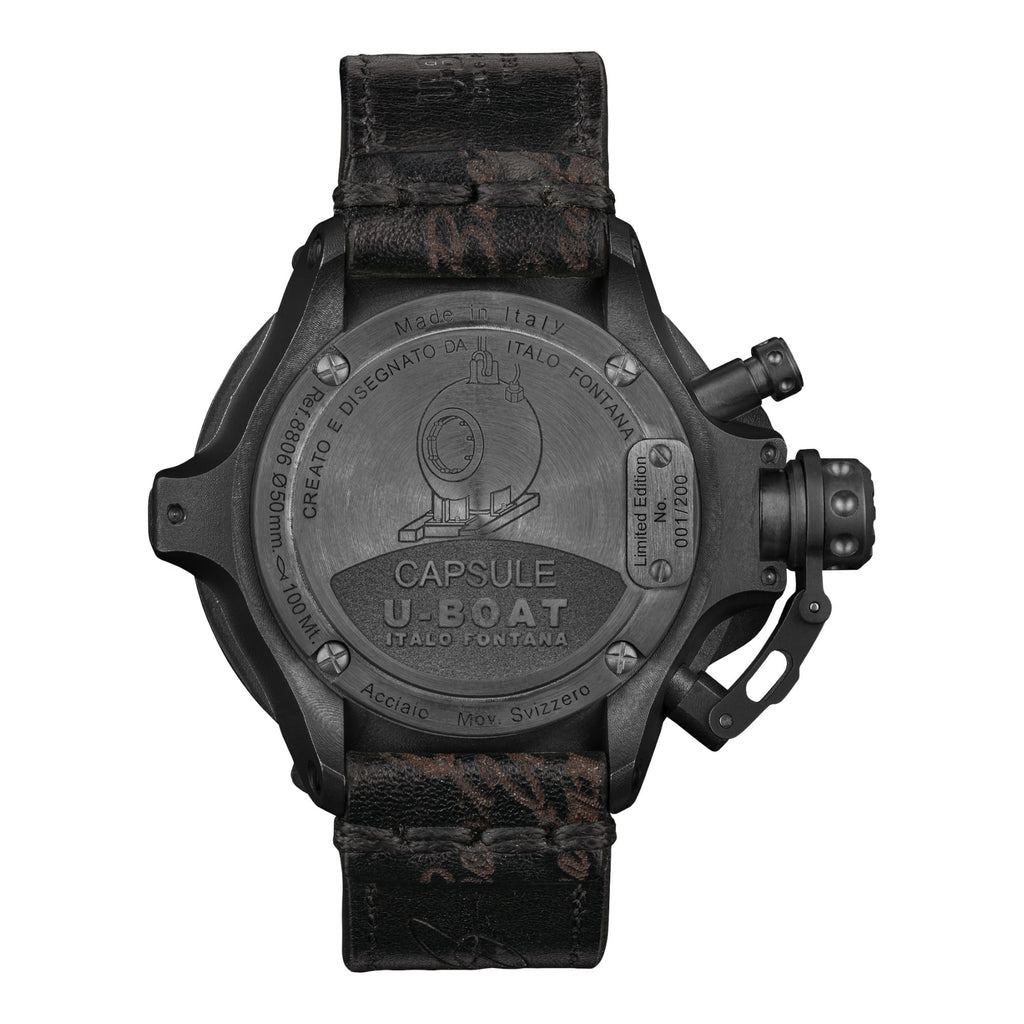 U-BOAT Capsule PVD BK BL - 50mm - Automatique - 8806