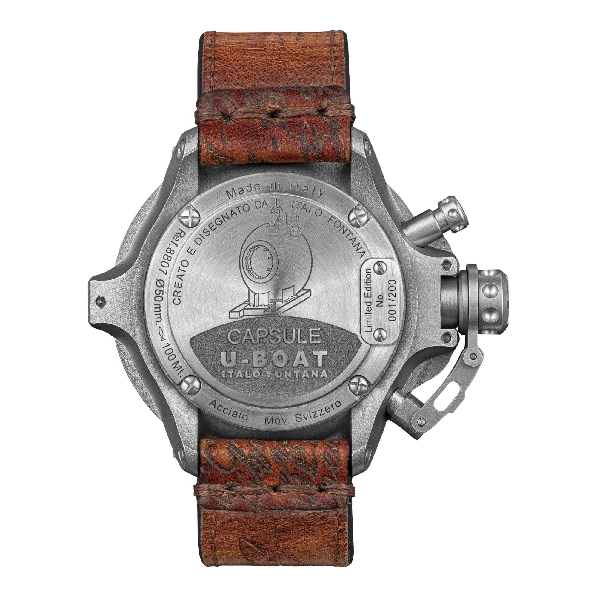 U-BOAT Capsule SS BK BE - 50mm - Automatique - 8807