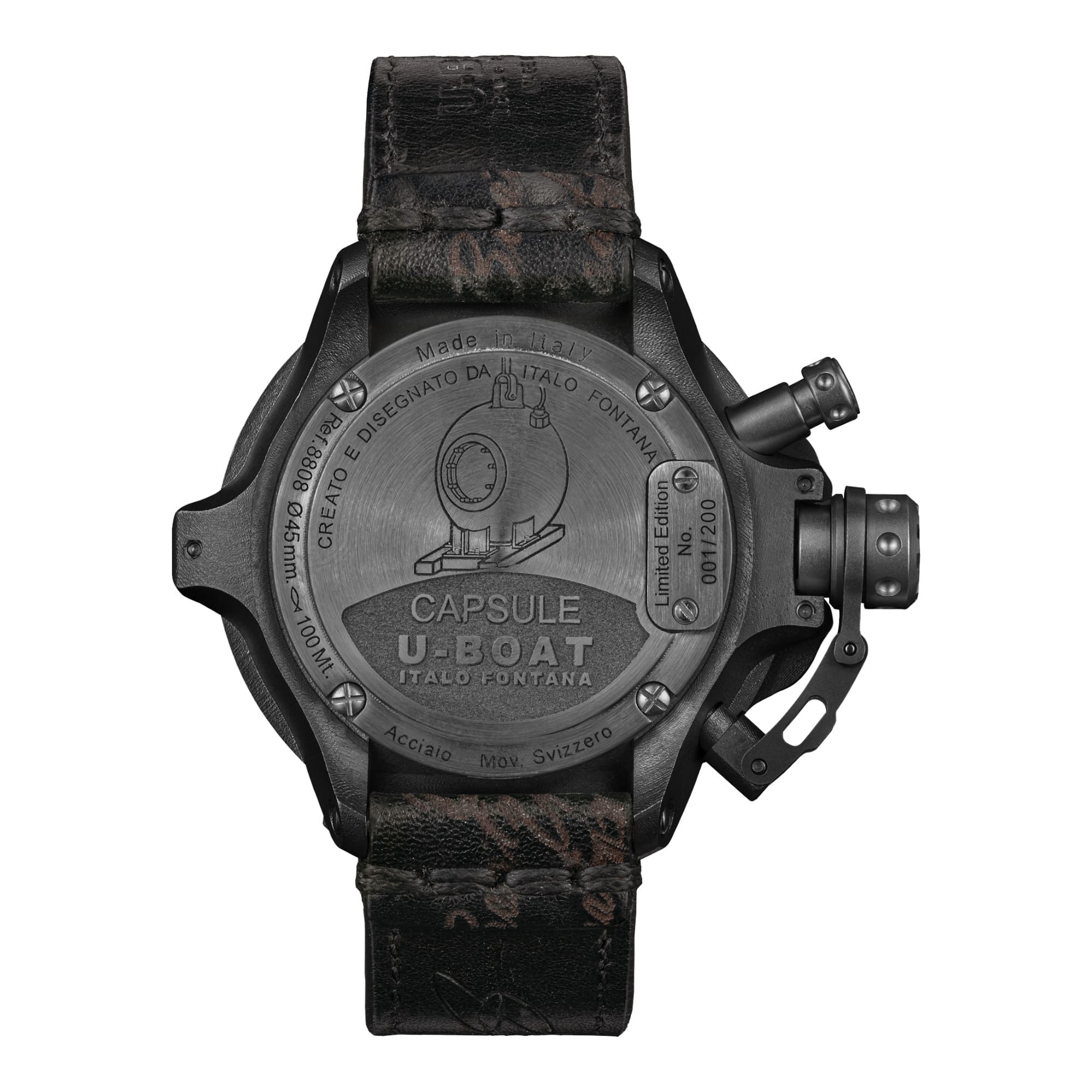 U-BOAT Capsule PVD BK BL - 45mm - Automatique - 8808