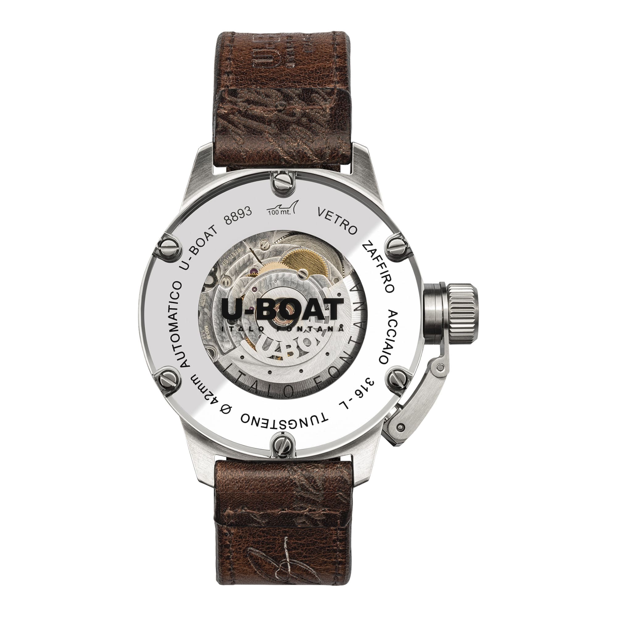 U-BOAT  Classico Tungsteno Noir - 42mm - Automatique - 8893