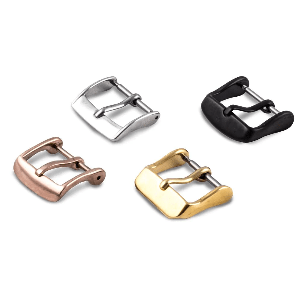 Bracelet montre cuir "Tandem" - Python & veau type barenia (bleu, kaki, marron...)