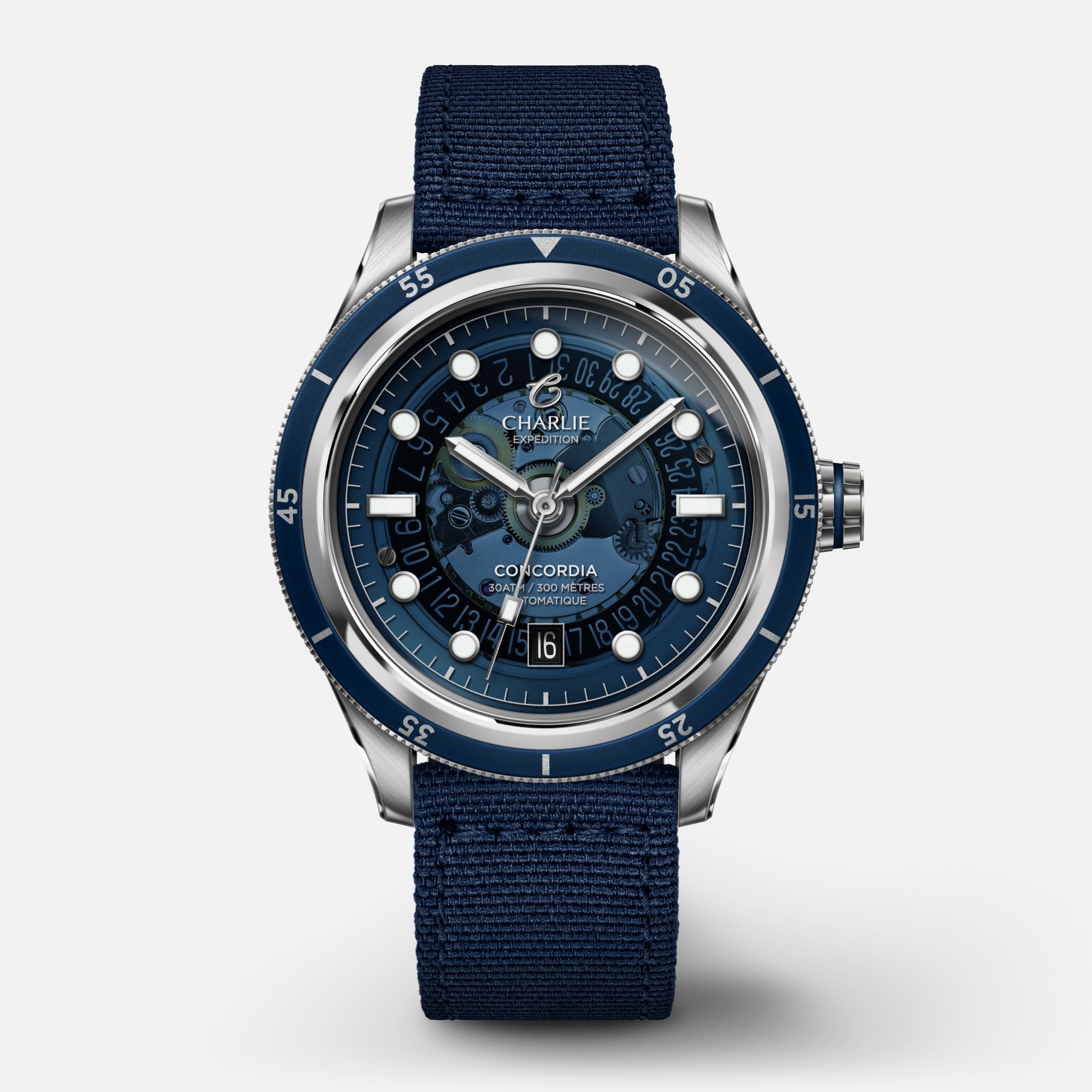 CONCORDIA - Saphir - Bleu Antarctique