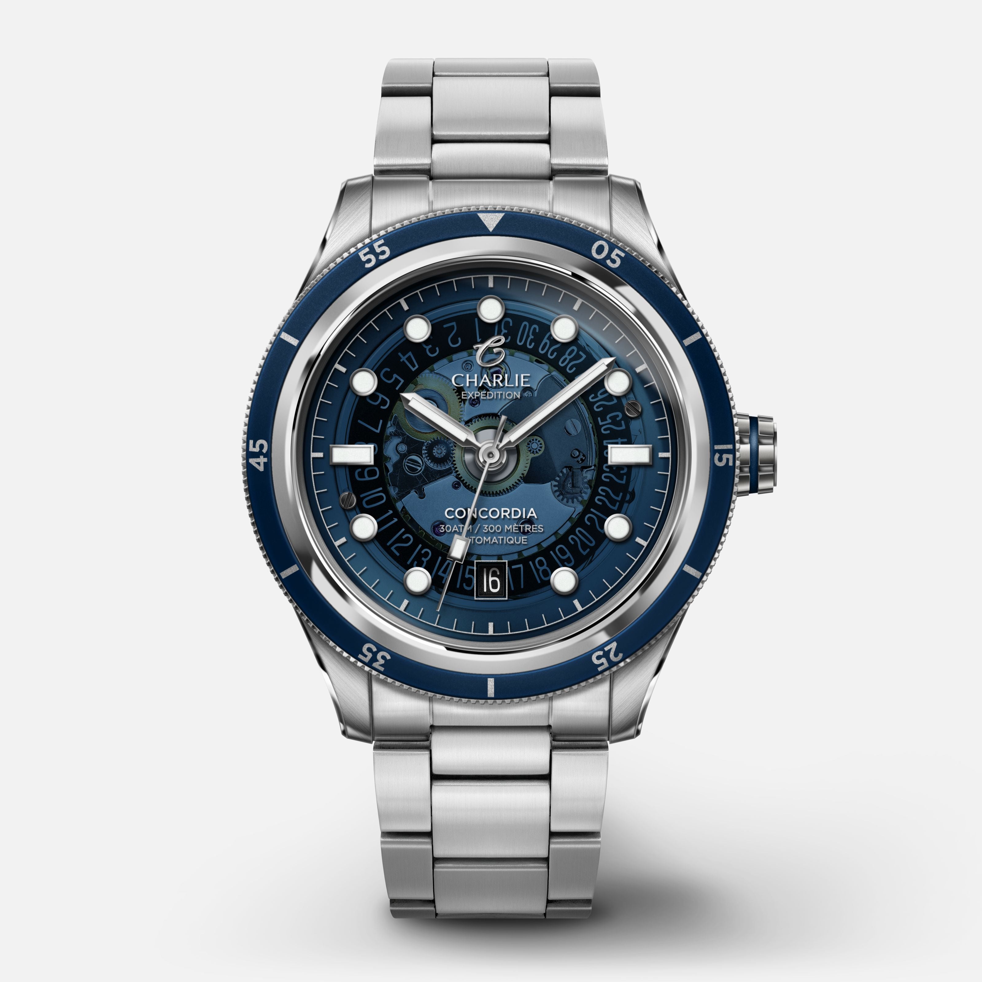 CONCORDIA - Saphir - Bleu Antarctique
