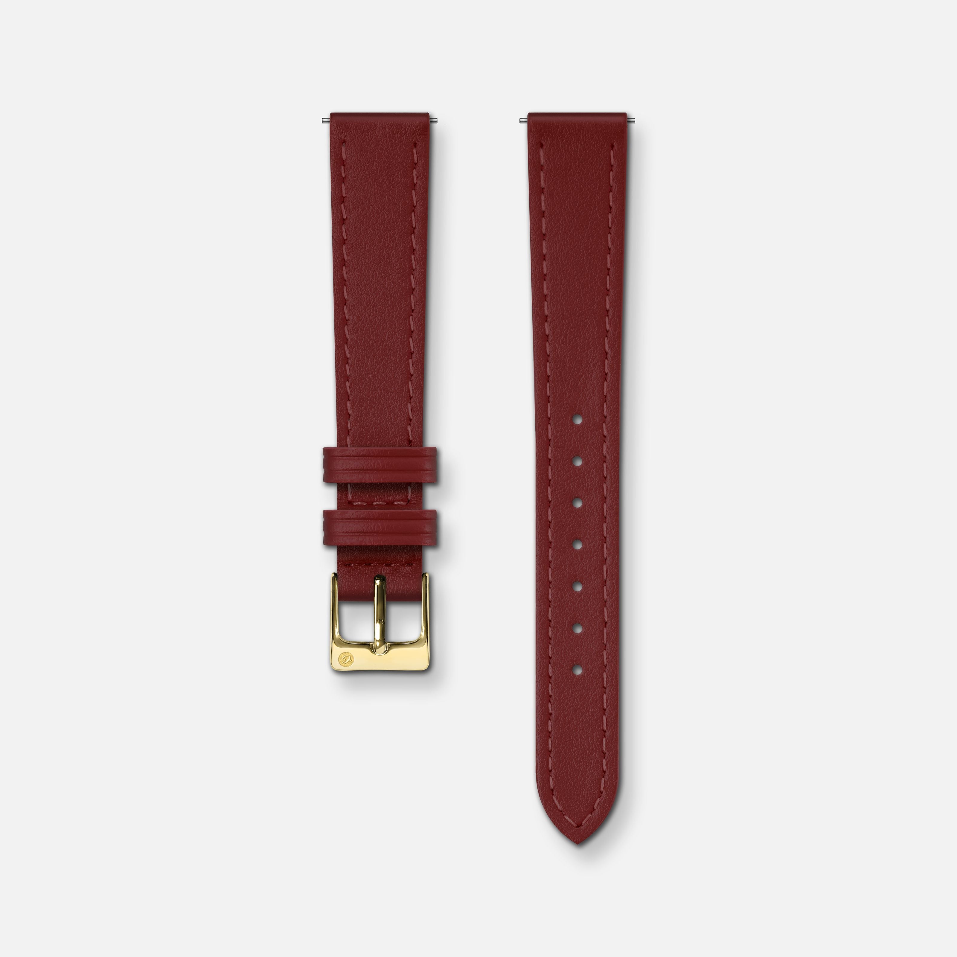 Bracelet cuir bordeaux 14mm