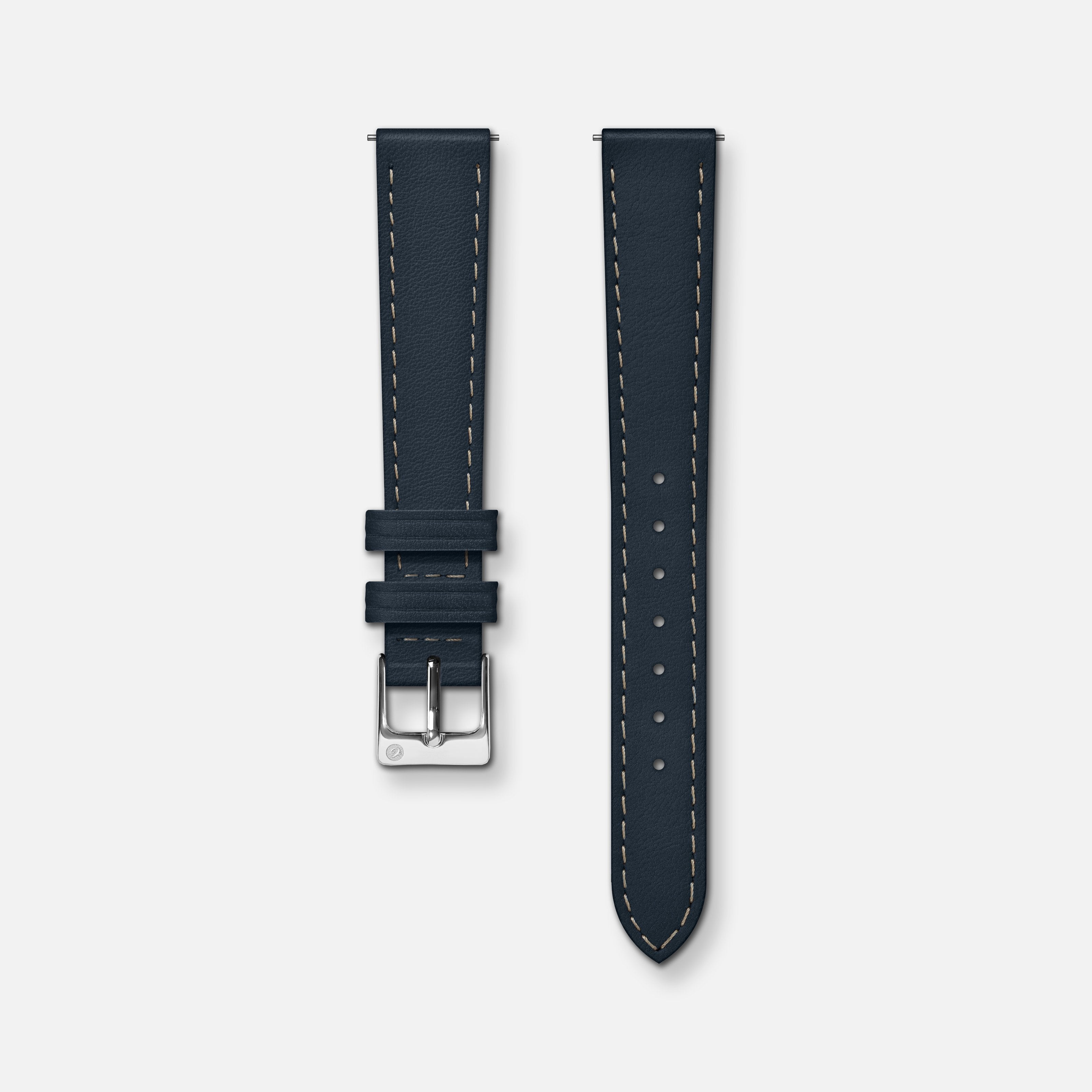 Bracelet cuir bleu 14mm