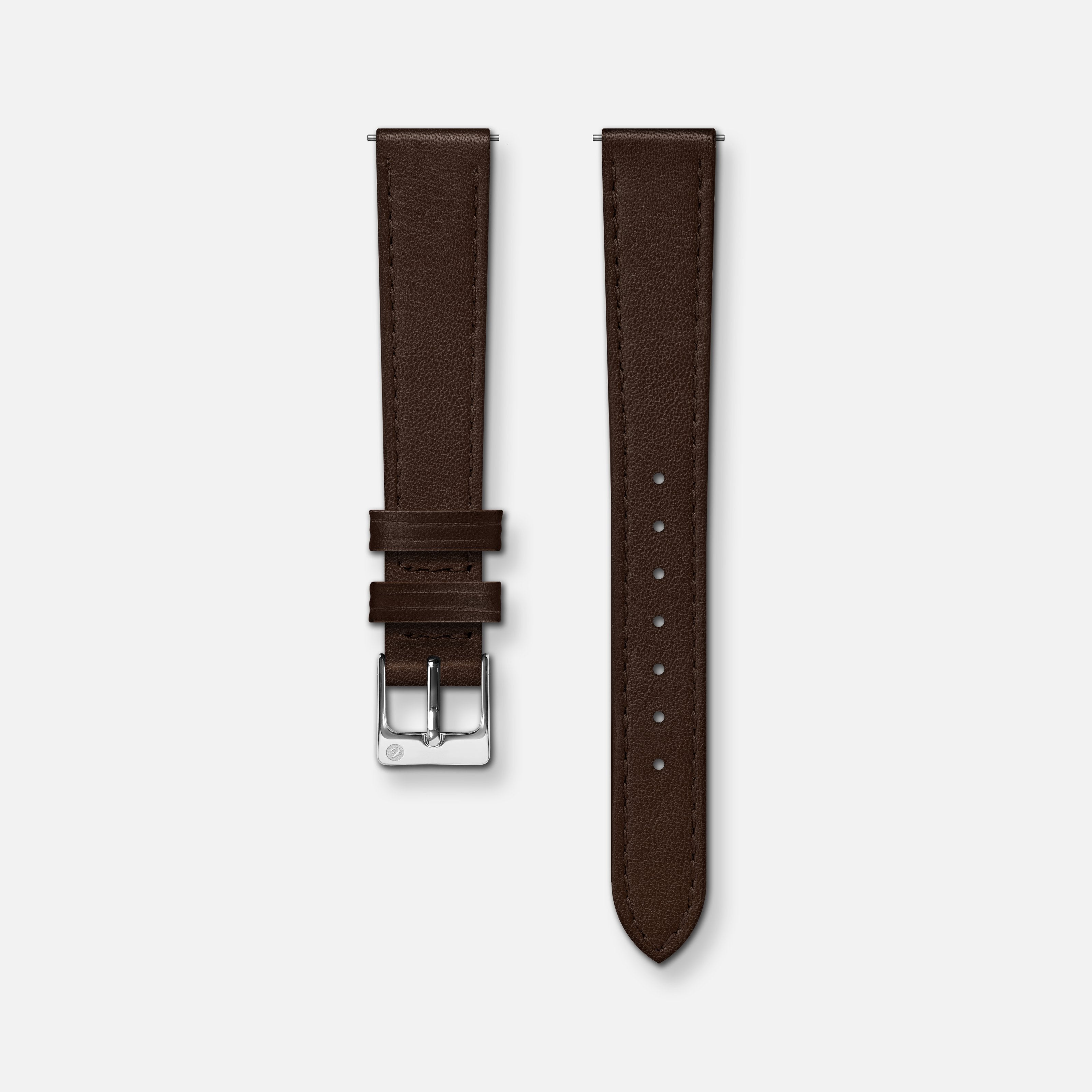 Bracelet cuir chocolat 14mm