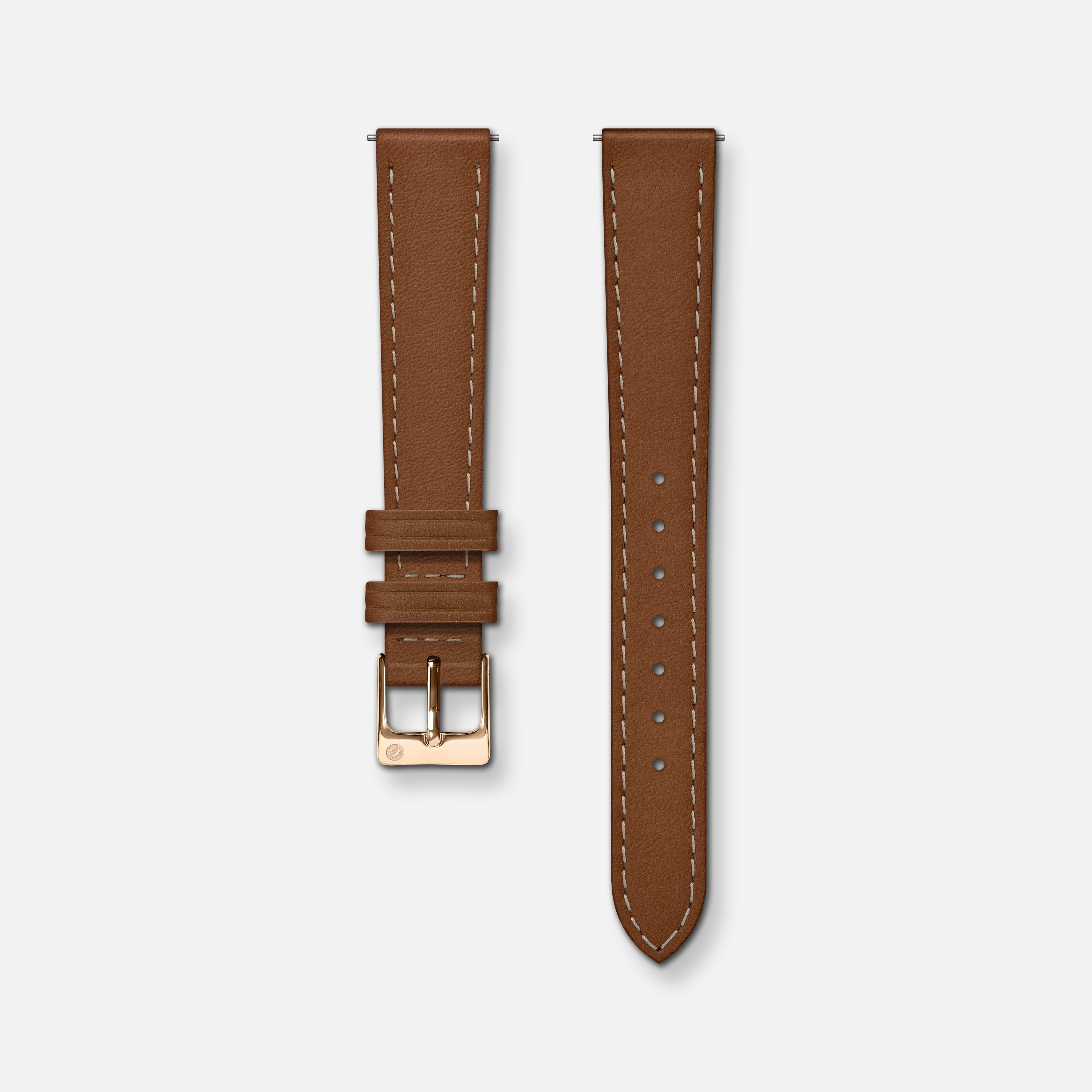 Bracelet cuir marron 14mm