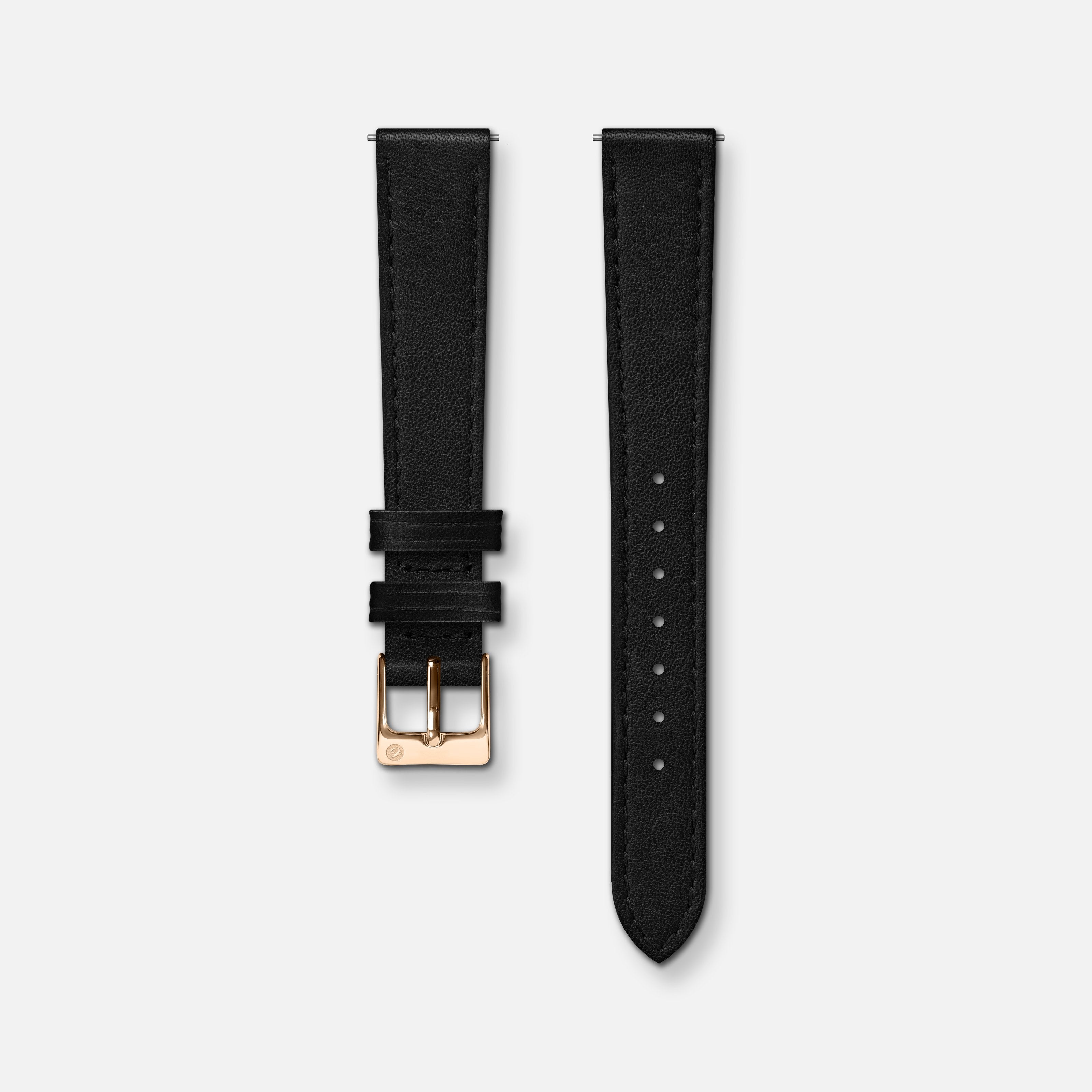 Bracelet cuir noir 14mm