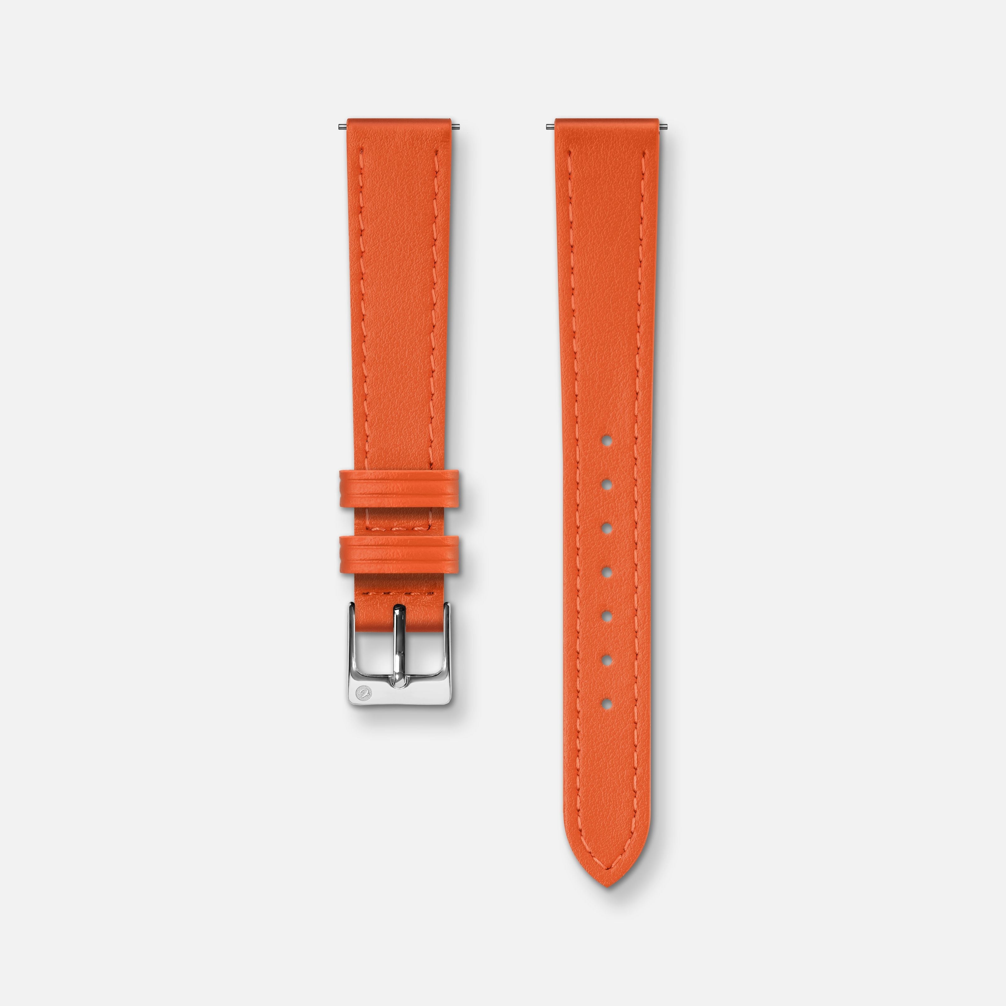 Bracelet cuir mandarine 14mm