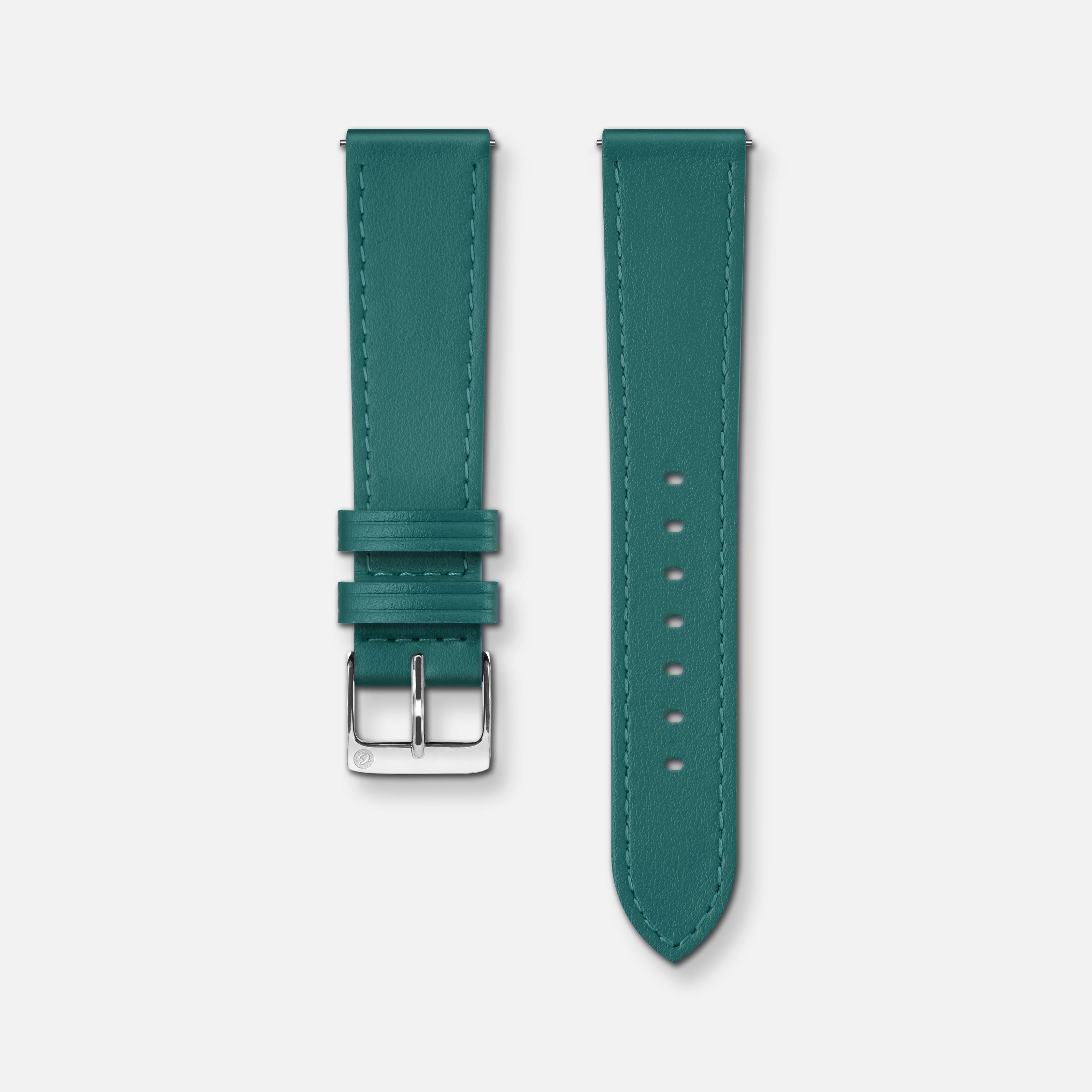 Bracelet cuir paon 18mm