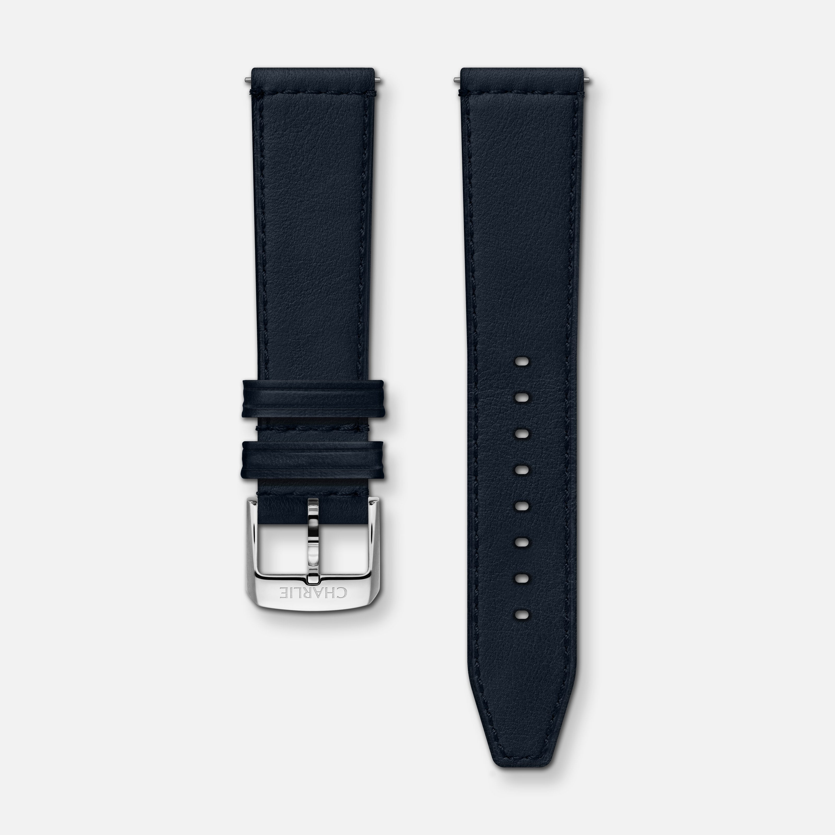Bracelet cuir bleu EXP 20mm