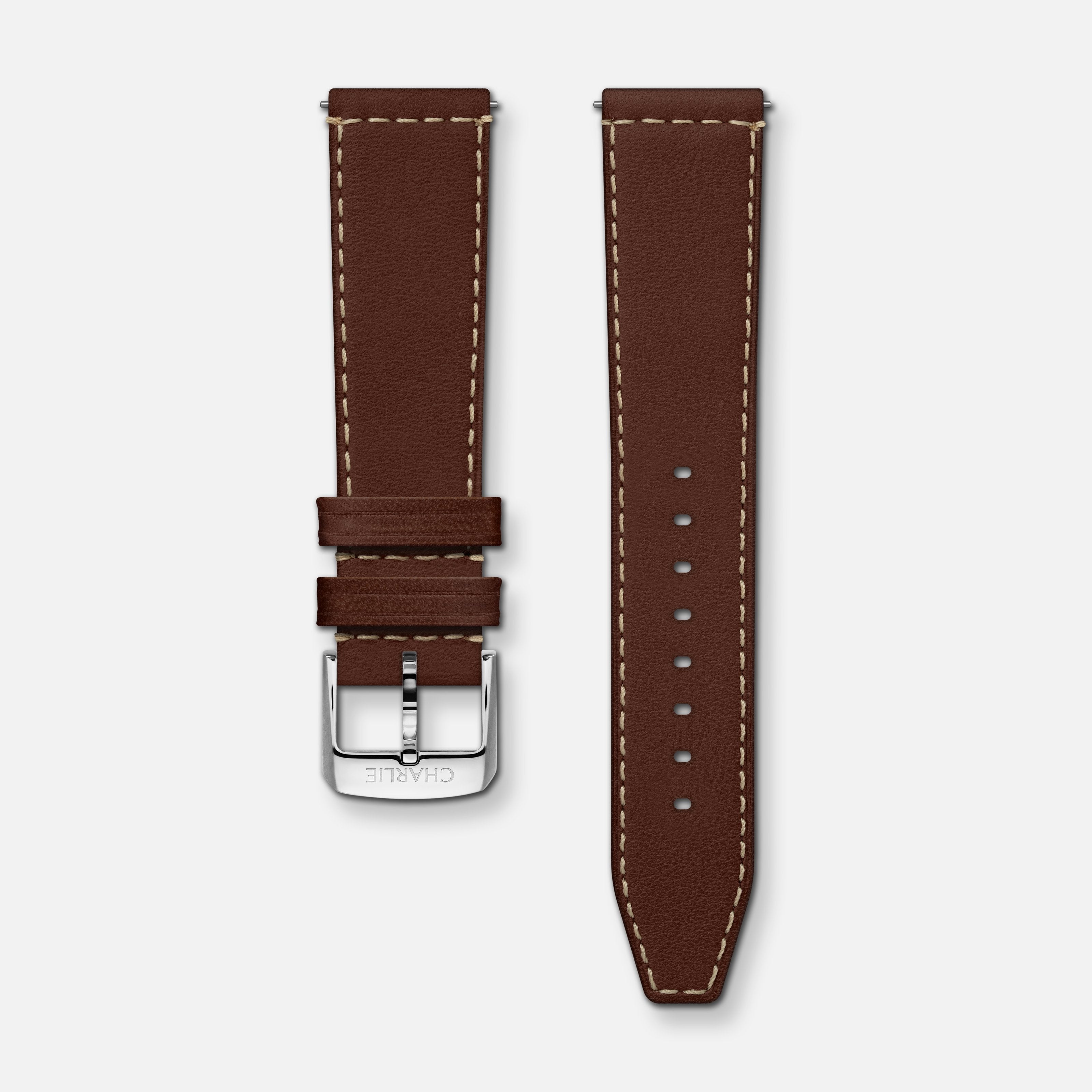 Bracelet cuir chocolat EXP 20mm