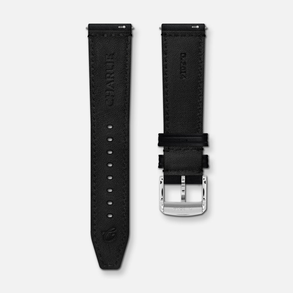 Bracelet cuir noir EXP 20mm