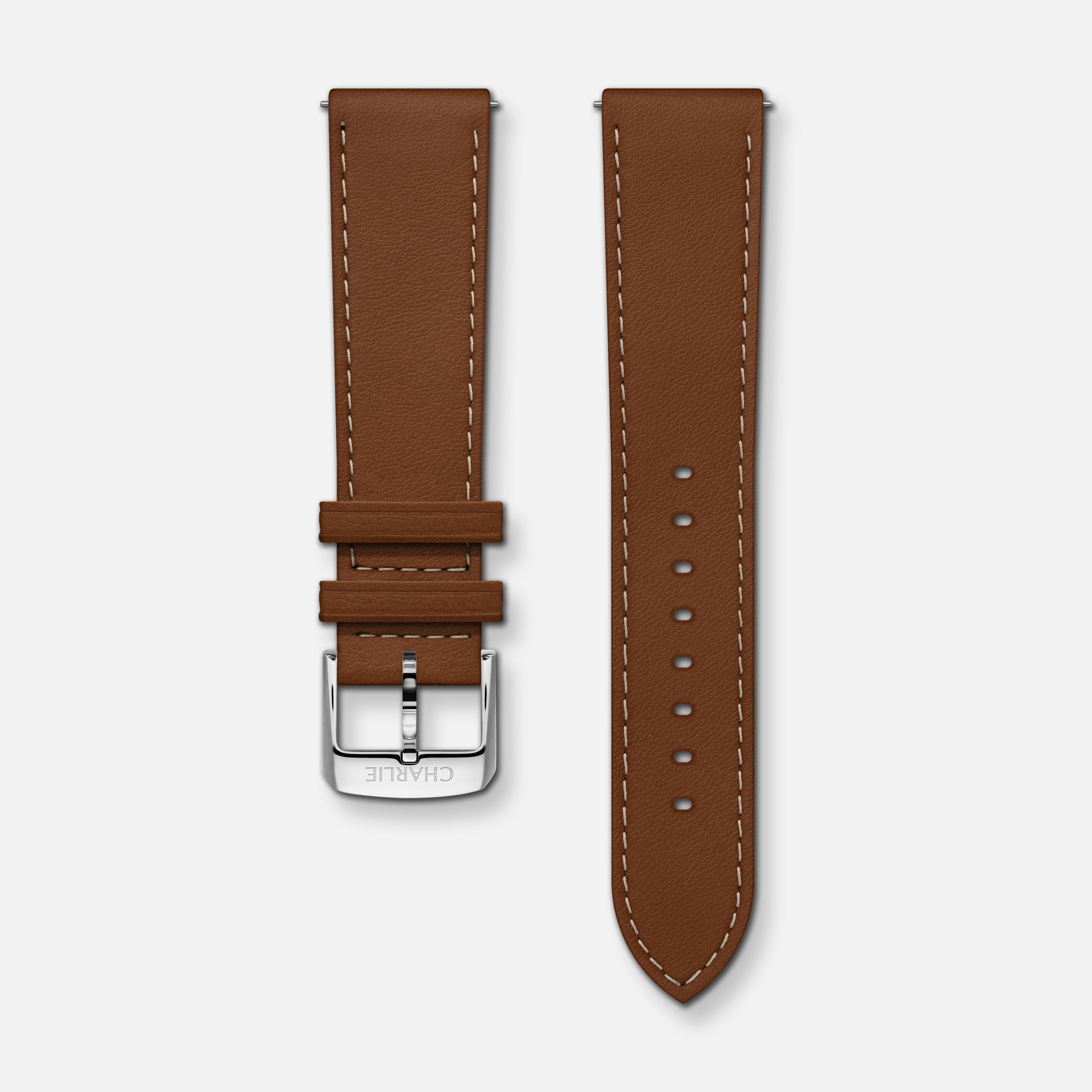 Bracelet cuir marron 20mm