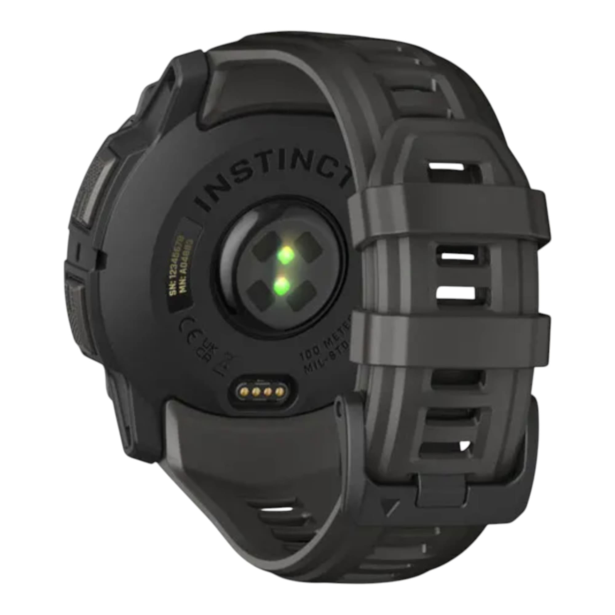 GARMIN - Instinct® 3 – 50 mm - AMOLED  Noir avec bracelet gris charbon - 010-03020-00