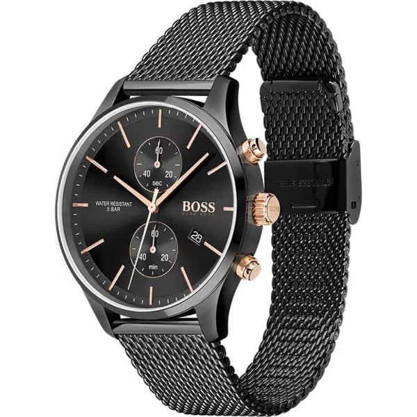 Montre Boss Associate en Acier Noir