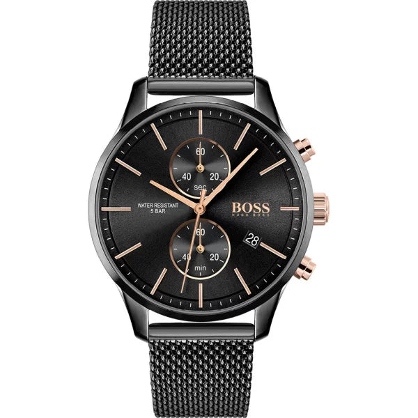 Montre Boss Associate en Acier Noir