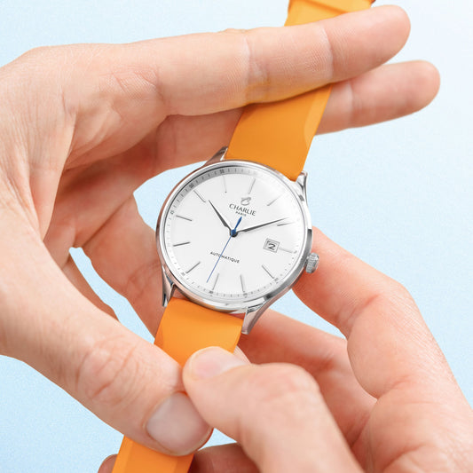 Bracelet caoutchouc orange NBR 20mm