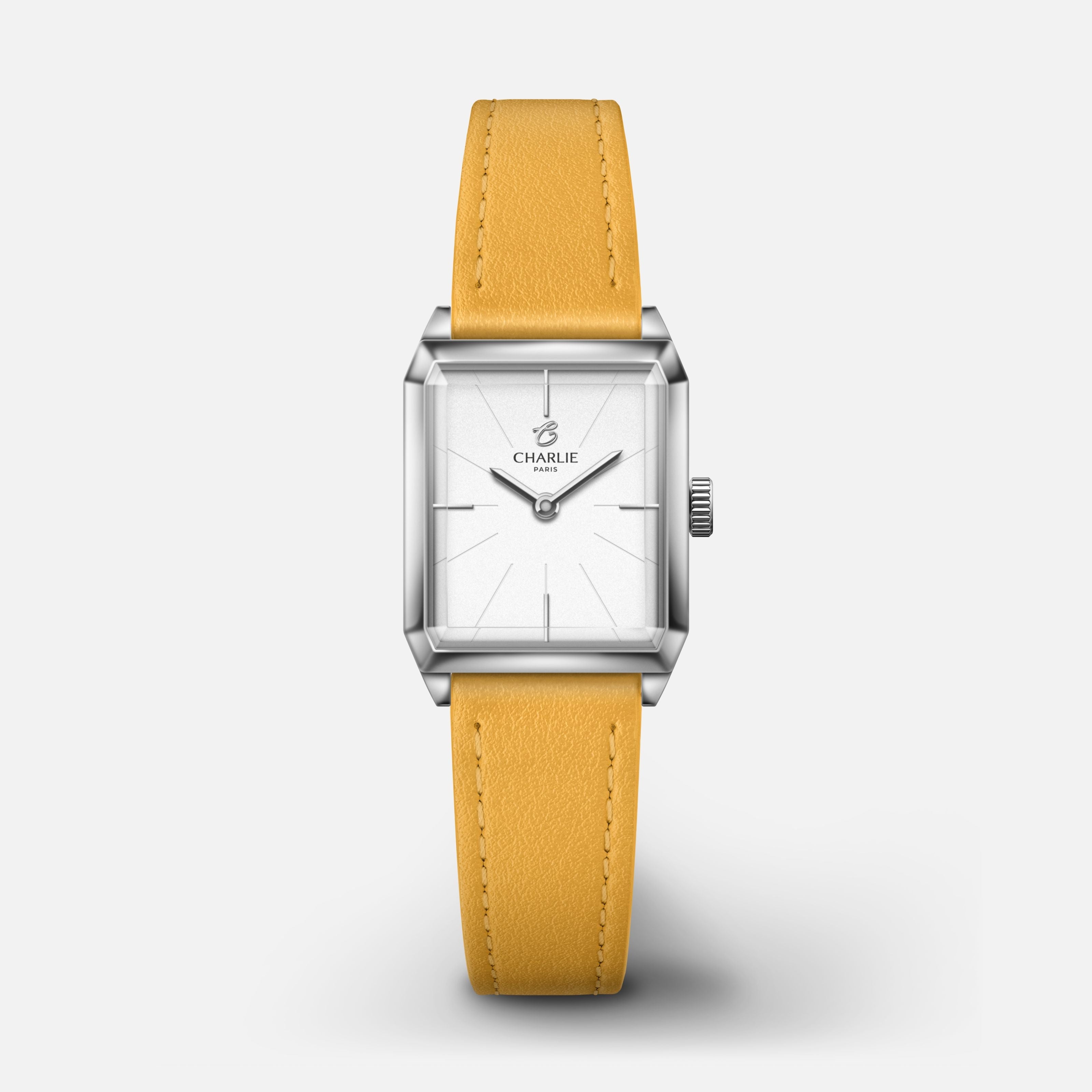 Bracelet cuir jaune toscan 14mm
