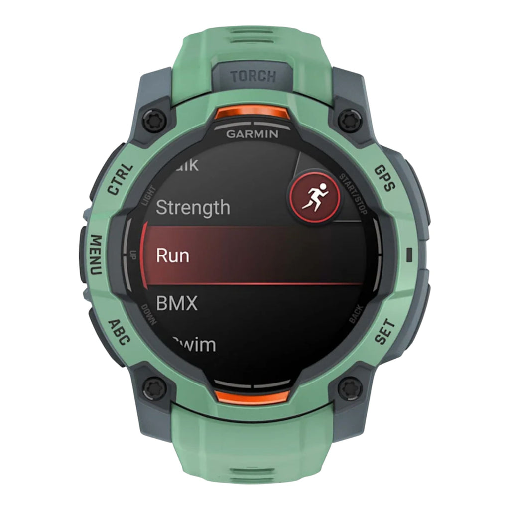 GARMIN - Instinct® 3 – 45 mm - AMOLED  Vert d'eau avec bracelet vert d'eau -010-02936-01