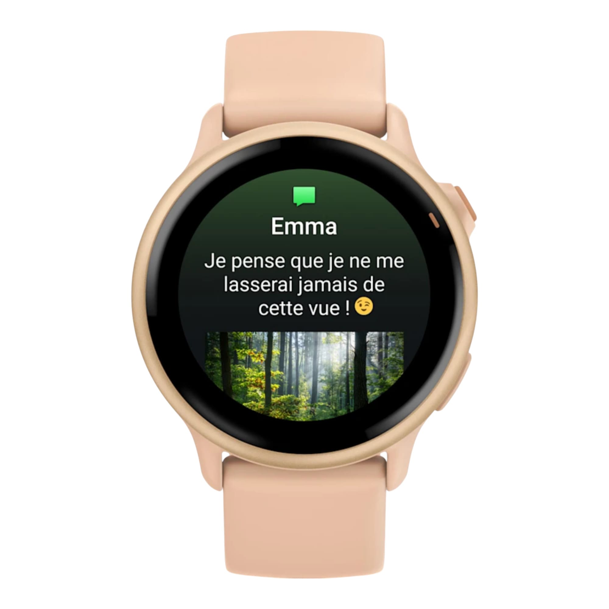 GARMIN - vívoactive® 6  Metallic Pink Dawn avec bracelet rose pêche - 010-02985-03