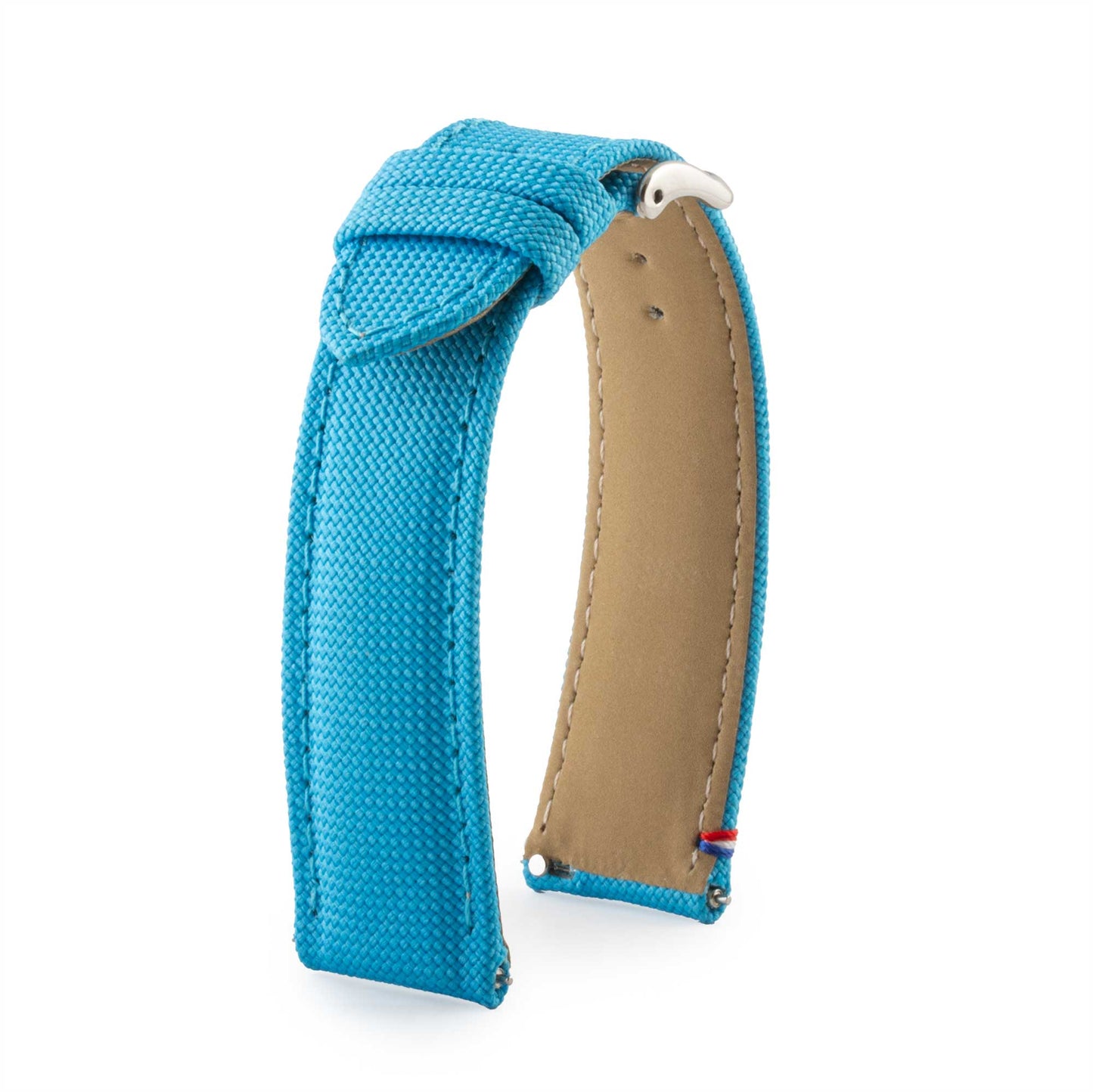Avel & Men - Bracelet-montre "Port Louis" en toile Seaqual (noir, beige, bleu, kaki, rouge...)