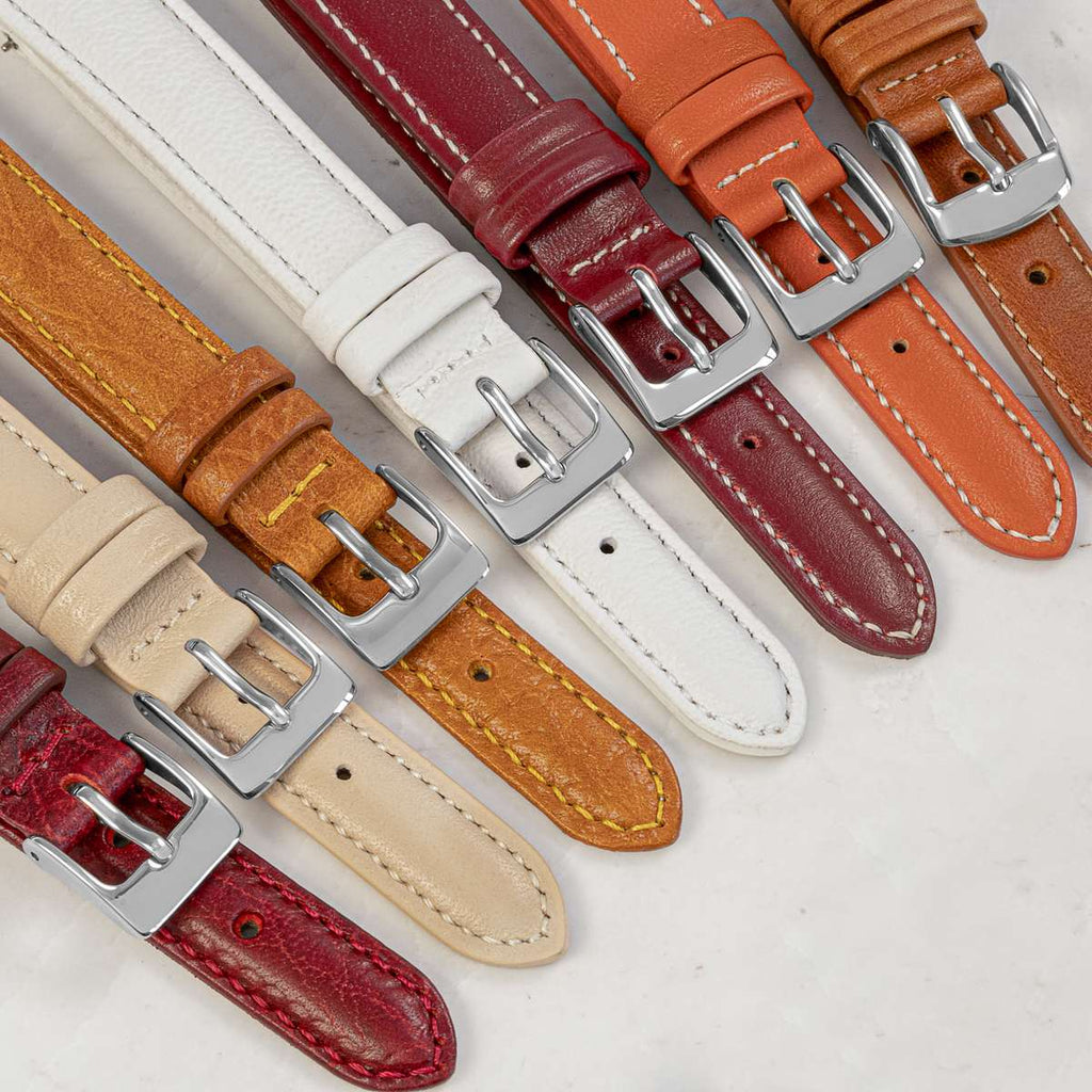 Bracelet cuir terracotta 14mm