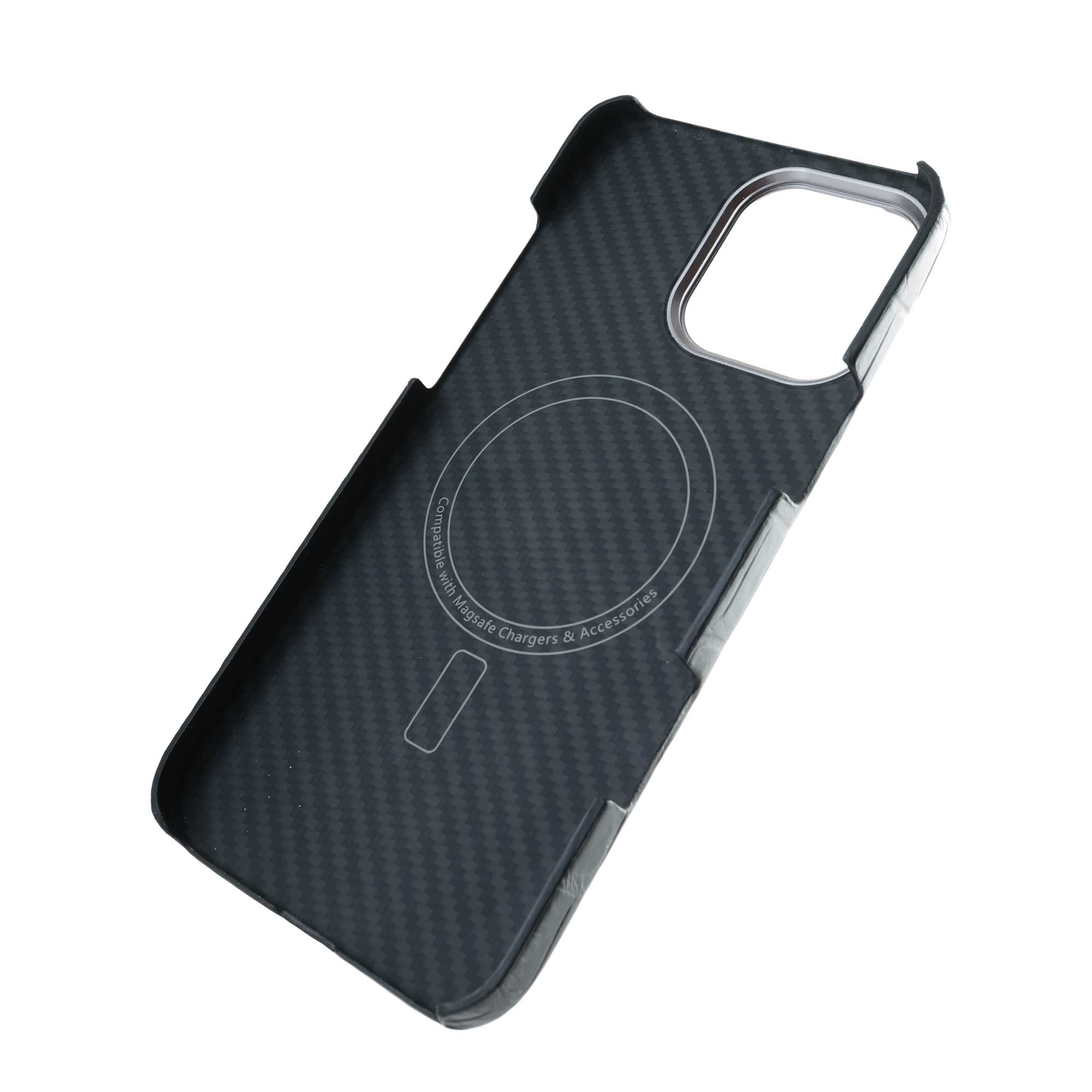 Coque cuir magsafe "Deluxe" iPhone 16 (Tous modèles) - Alligator noir