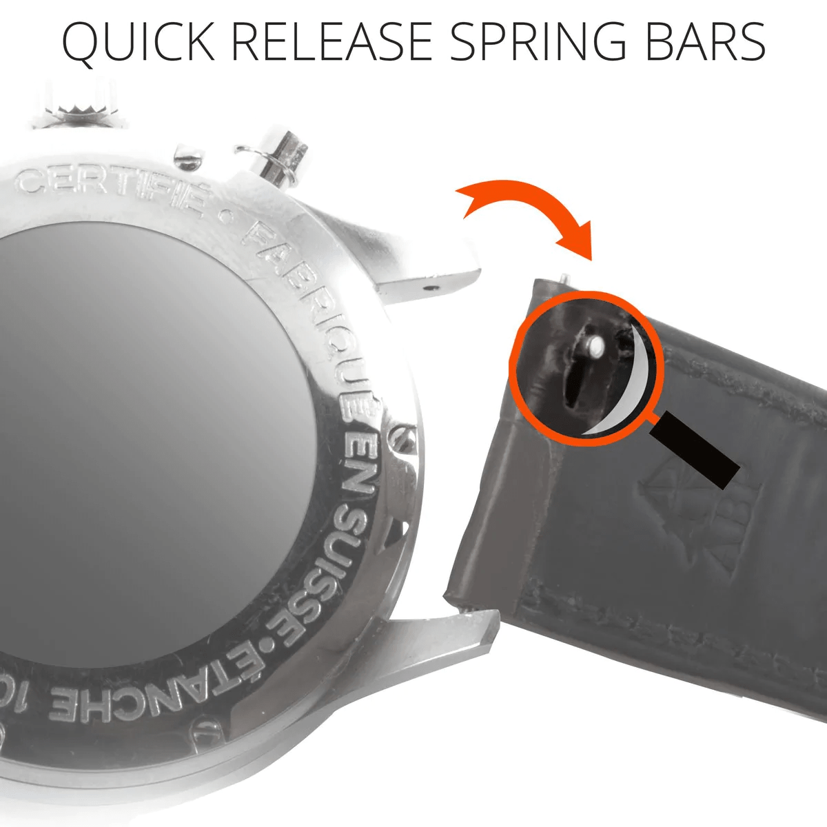 Hermès Cape Cod/Heure H - Bracelet montre en cuir - Buffle (bleu, camel, taupe, orange, beige)